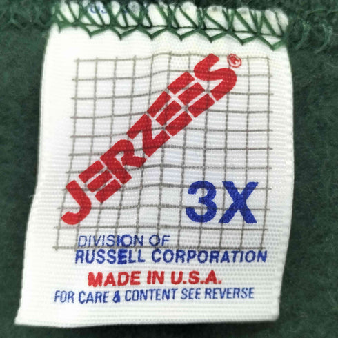 ジャージーズ JERZEES USA製 フロントプリントクルーネックスウェット メンズ 3X