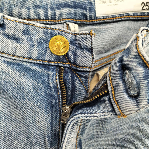 ラグアンドボーン rag&bone 裾カットオフデニムパンツ レディース 25