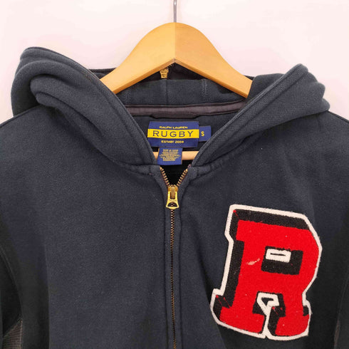 ラグビーラルフローレン Rugby Ralph Lauren ワッペン付き ジップアップパーカー メンズ import:S