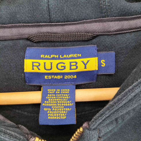 ラグビーラルフローレン Rugby Ralph Lauren ワッペン付き ジップアップパーカー メンズ import:S