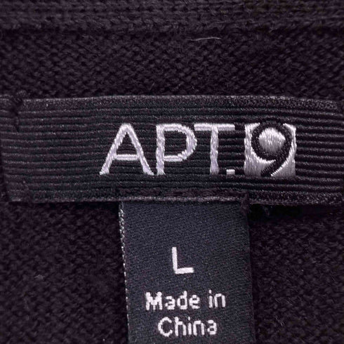 APT.9 アーガイルハーフジップニット メンズ JPN:L