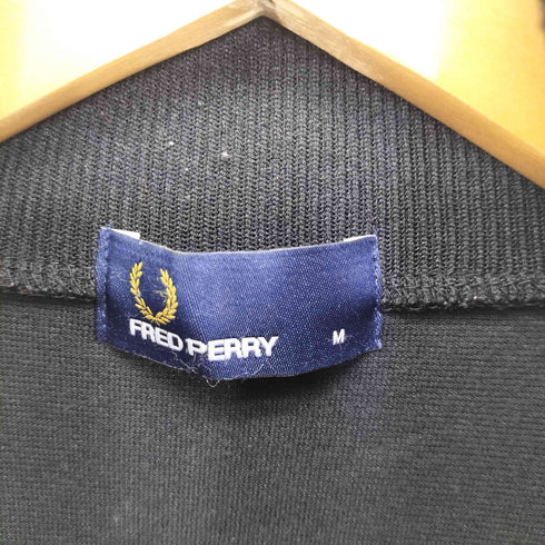 フレッドペリー FRED PERRY 月桂樹ロゴ刺繍 袖ライン ベロアトラックジャケット レディース JPN:M