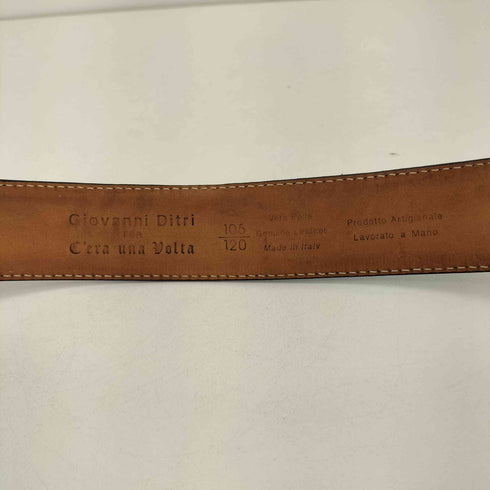 Giovanni Ditri リザード型押しレザーベルト メンズ 105/120