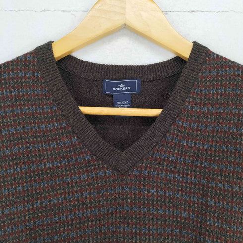 ドッカーズ DOCKERS 総柄Vネックニットベスト メンズ JPN:XXL