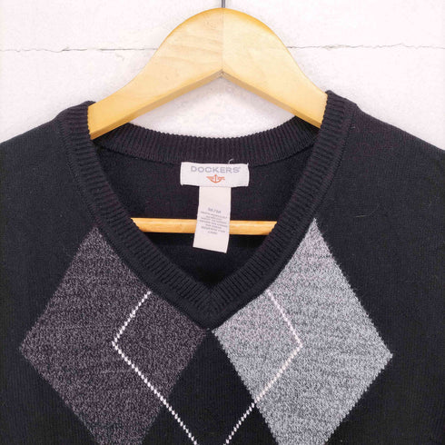 ドッカーズ DOCKERS アーガイルVネックニットベスト メンズ JPN:M