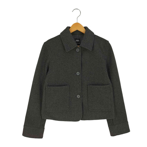 ザラ ZARA ソフト ポケットジャケット レディース import:XS