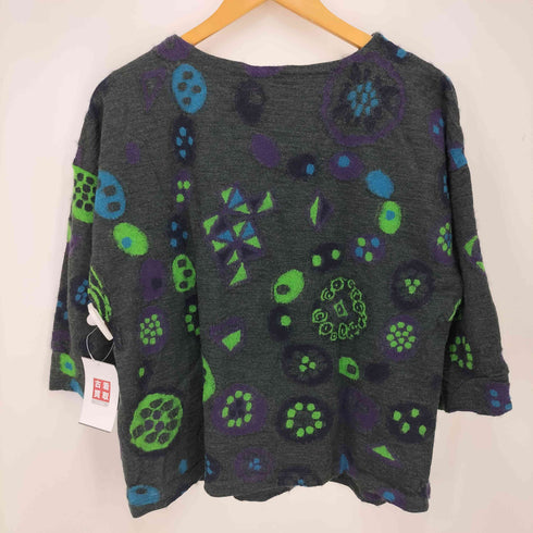 イッセイミヤケハート ISSEY MIYAKE HaaT 総柄ウールニット レディース JPN:2