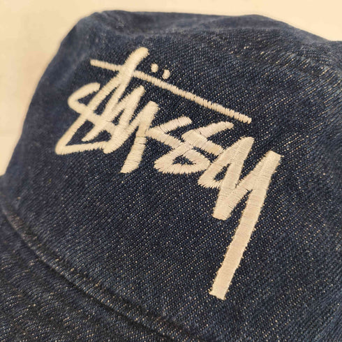 ステューシー Stussy ストックロゴ デニム バケットハット メンズ