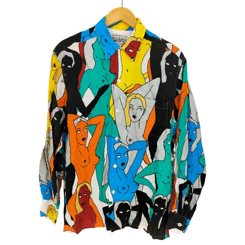 ワコマリア WACKO MARIA 22AW 天国東京百女柄図 HAWAIIAN SHIRT L/S メンズ JPN:L