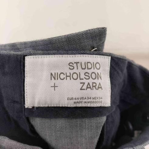スタジオニコルソン STUDIO NICHOLSON ワイドレッグウールブレンドパンツ メンズ 44