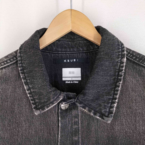 スビ KSUBI OH G JACKET THROW ブラックデニムトラッカージャケット メンズ import:M