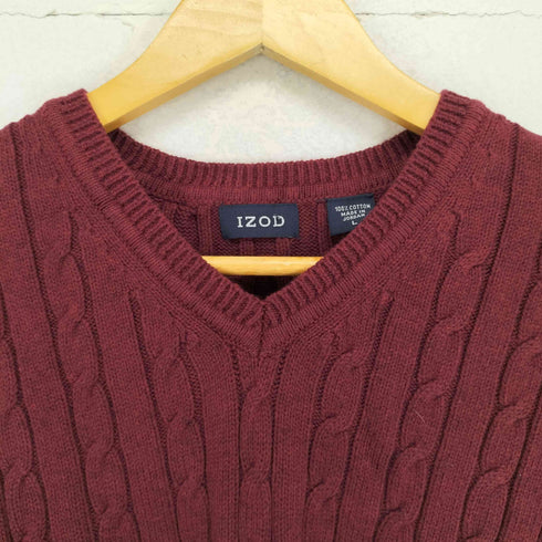 アイゾッドラコステ IZOD LACOSTE ケーブルニットベスト メンズ JPN:L