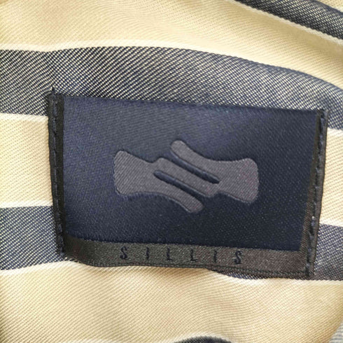 sillis ハーフボタンバンドカラーシャツ メンズ 44