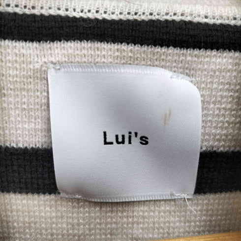 ルイス Luis ミラノリブボーダータートルニット メンズ F
