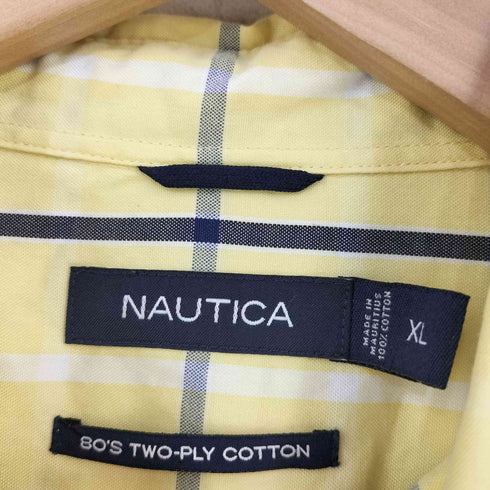 ノーティカ NAUTICA 80'S TWO-PLY COTTON ボタンダウンチェックシャツ メンズ import:XL