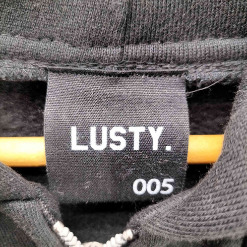 LUSTY ムーン スカル デザインジップアップパーカー メンズ JPN:S
