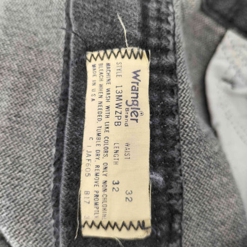 ラングラー Wrangler 80S MADE IN USA 13MWZPB 先染めブラックデニムパンツ メンズ 32