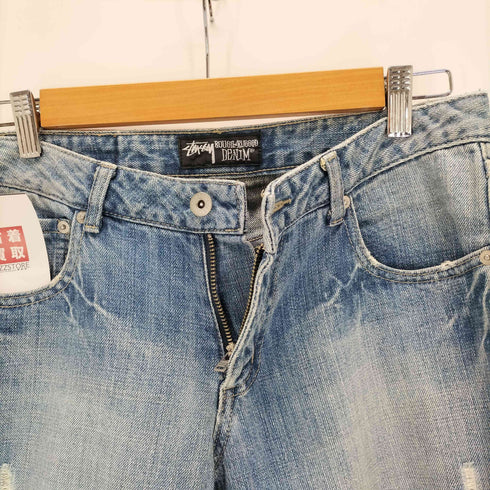 ステューシー Stussy rough rugged denim ダメージデニム レディース JPN:XS