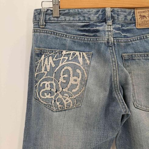 ステューシー Stussy rough rugged denim ダメージデニム レディース JPN:XS