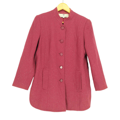 ジバンシィ GIVENCHY 80S ラメ糸 マオカラージャケット レディース JPN:42