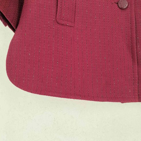 ジバンシィ GIVENCHY 80S ラメ糸 マオカラージャケット レディース JPN:42