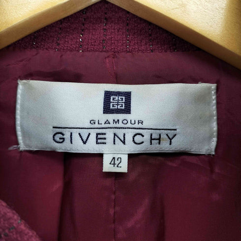 ジバンシィ GIVENCHY 80S ラメ糸 マオカラージャケット レディース JPN:42