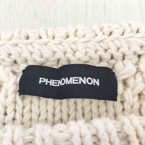 フェノメノン PHENOMENON ケーブル編み バイカラーニット メンズ JPN:L