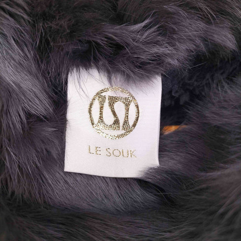 ルスーク Le souk ラビットファー ボアライナー付きモッズコート レディース 36