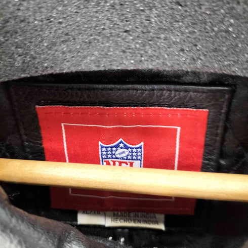 エヌエフエル NFL チームロゴレザー切替ウールスタジャン メンズ import:XL