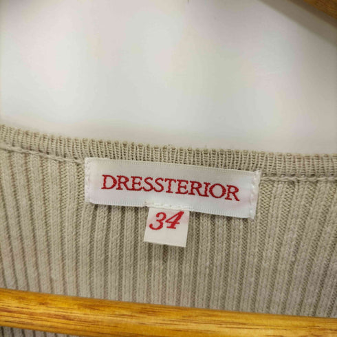 ドレステリア DRESSTERIOR リネンコットンニットコンビジレ レディース 34