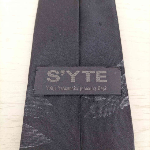 サイトバイヨウジヤマモト syte by Yohji Yamamoto デザインシルクネクタイ メンズ