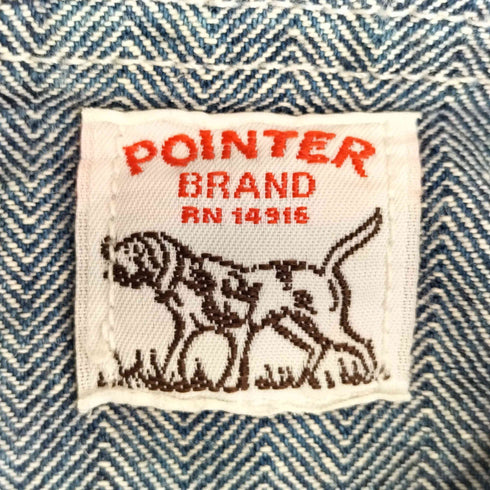 ポインター POINTER USA製 ヘリンボーン ペインターパンツ メンズ W34/L32