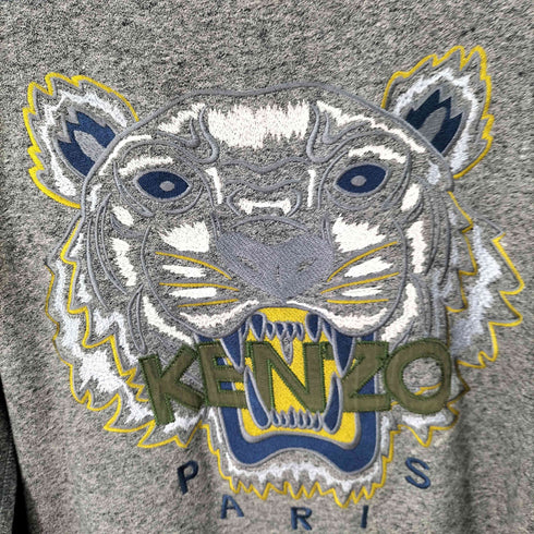 ケンゾーパリス KENZO PARIS TIGER CLASSIC SWEATSHIRT タイガー刺繍クルーネックスウェットプルオーバー 虎 メンズ JPN:L