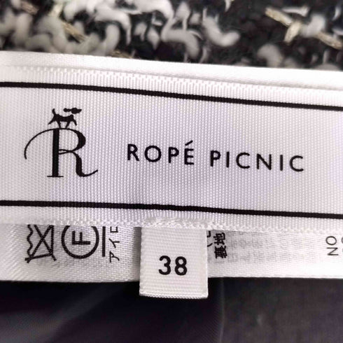 ロペピクニック Rope Picnic ミドル丈ツイードアイラインスカート レディース JPN:38