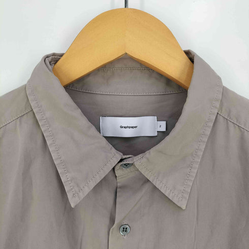 グラフペーパー Graphpaper Garment Dyed Poplin Shirt ガーメント ダイ ポプリンシャツ メンズ JPN:2