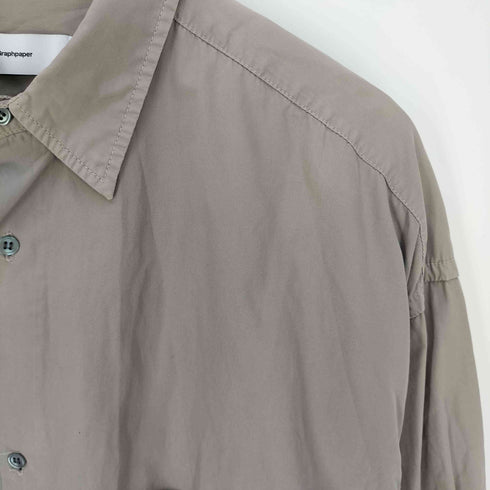 グラフペーパー Graphpaper Garment Dyed Poplin Shirt ガーメント ダイ ポプリンシャツ メンズ JPN:2