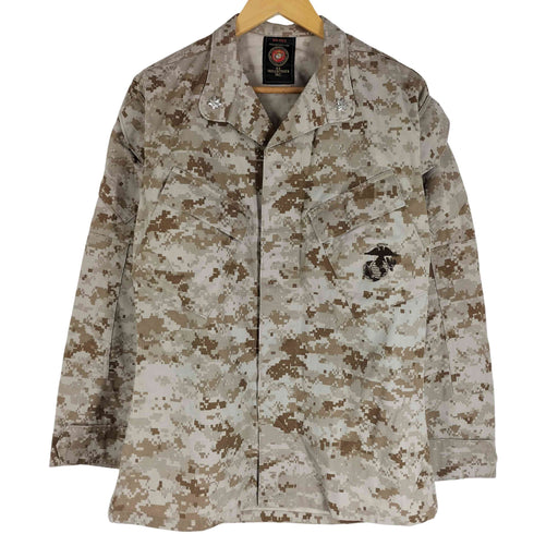 ユーエスエムシー USMC デザートマーパットジャケット BLOUSE DESERT MARPAT CAMOUFLAGE MCCUU デジカモ 階級章ピンズ メンズ SMALL-REGULAR