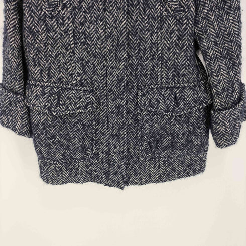 ティビ tibi ヘリンボーン ツイード ノーカラージャケット レディース JPN:2