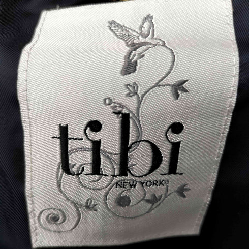 ティビ tibi ヘリンボーン ツイード ノーカラージャケット レディース JPN:2