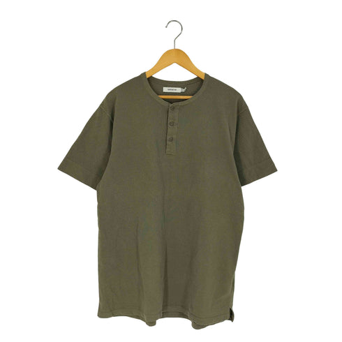 ノンネイティブ nonnative DWELLER S/S HENLEY NECK TEE COTTON PIQUE OVERDYED ドウェラ ヘンリーネックTシャツ コットン ピケ オーバーダイ メンズ JPN:3
