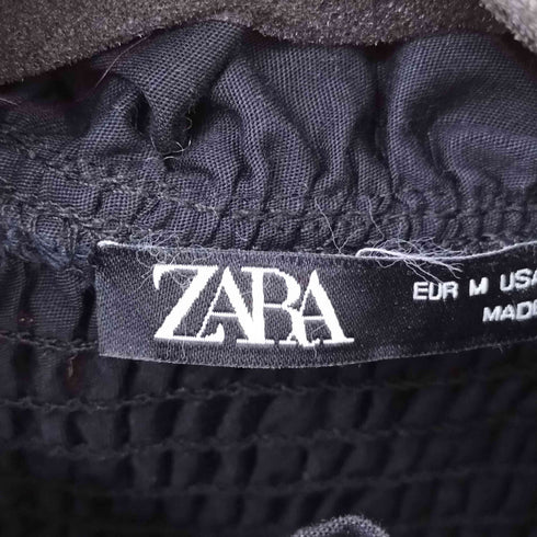 ザラ ZARA フリルギャザーブラウス レディース M