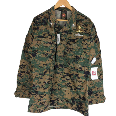 ユーエスエムシー USMC デザートマーパットジャケット BLOUSE DESERT MARPAT CAMOUFLAGE MCCUU デジカモ 米軍階級章 大佐ピンズ メンズ SMALL-REGULAR