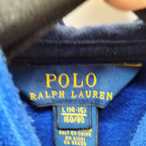 ポロラルフローレン POLO RALPH LAUREN ビッグポニー刺繍 ワイドボーダージップパーカー レディース JPN:L