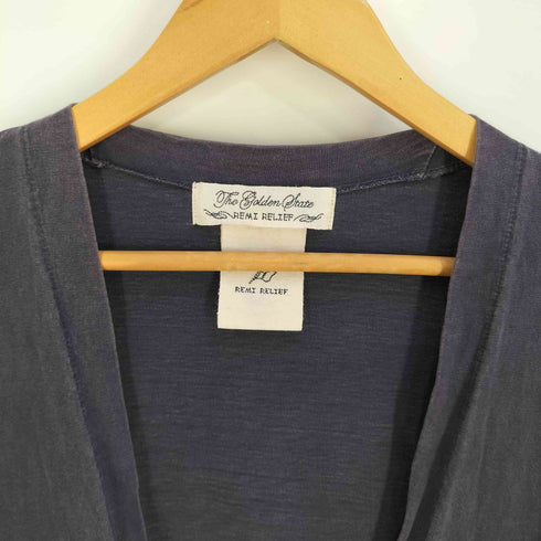 レミレリーフ REMI RELIEF THE GOLDEN STATE ナス紺 コットンカーディガン メンズ import:L