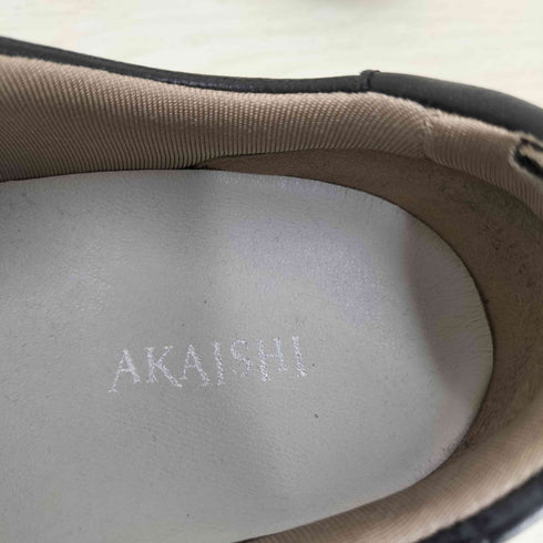 AKAISHI アーチフィッター143 レースアップレザー ローカットスニーカー レディース JPN:25.5