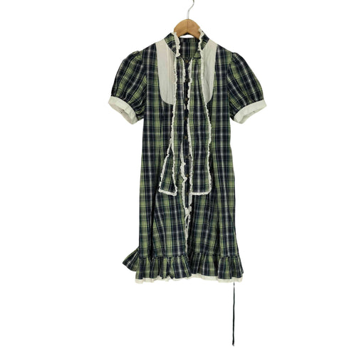 PUTUMAYO バックリボン フリル半袖シャツ ワンピース レディース