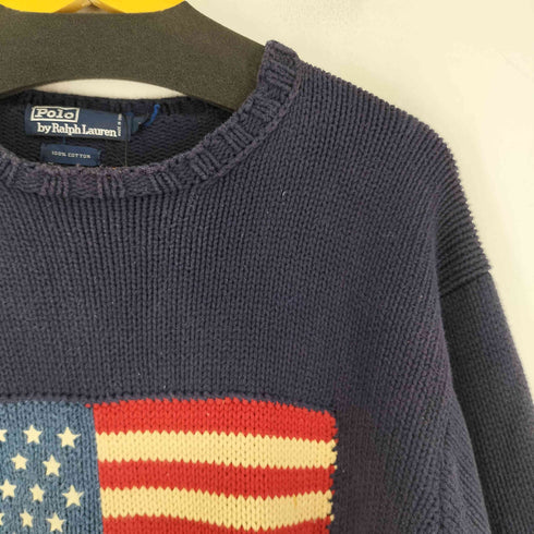 ポロバイラルフローレン Polo by RALPH LAUREN 星条旗コットンニット ナイガイ メンズ JPN:L