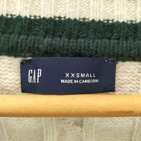 ギャップ Gap CashSoft カシミヤタッチ バーシティ ケーブルニットセーター レディース xxs