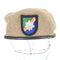 ユーエスアーミー U.S. ARMY USA VINTAGE DSCP MILITARY BERET 米軍 ベレー帽 米軍階級章 大佐ピンズ メンズ 7 1/4