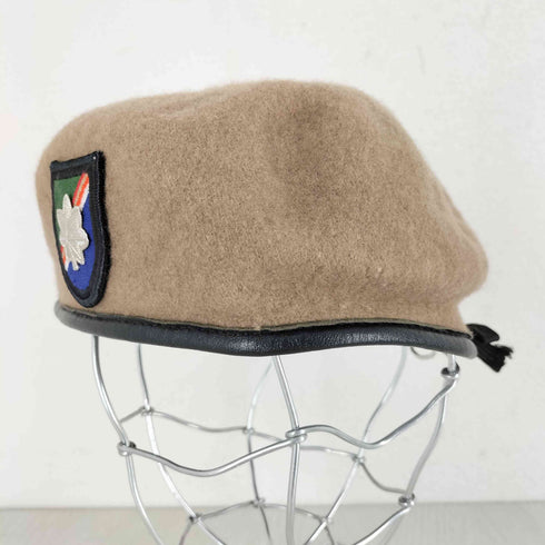 ユーエスアーミー U.S. ARMY USA VINTAGE DSCP MILITARY BERET 米軍 ベレー帽 米軍階級章 大佐ピンズ メンズ 7 1/4